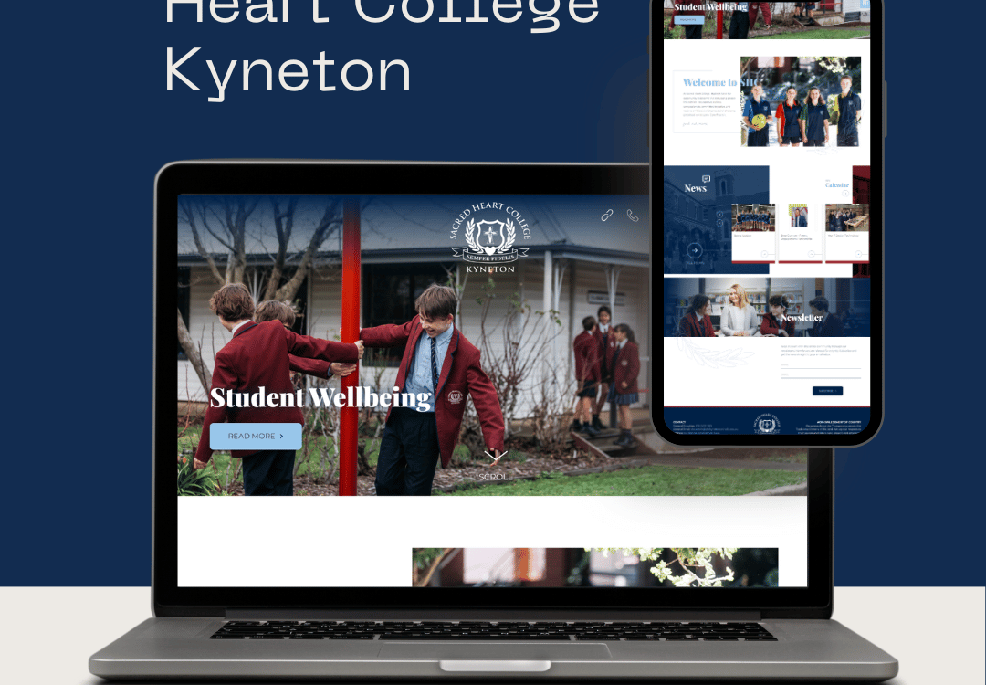 Web Designing project for Sacred Heart College Kyneton | Bixzite