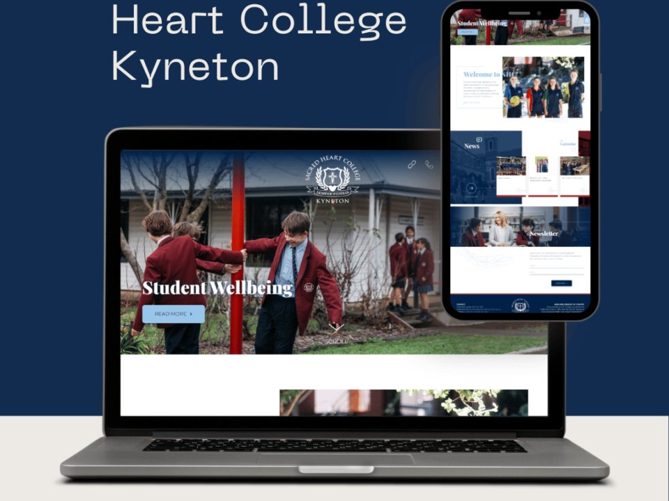 Web Designing project for Sacred Heart College Kyneton | Bixzite